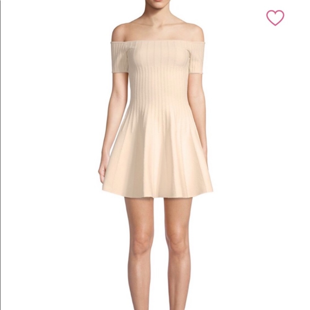 Ronny Kobo Karin dress Ivory off shoulder large